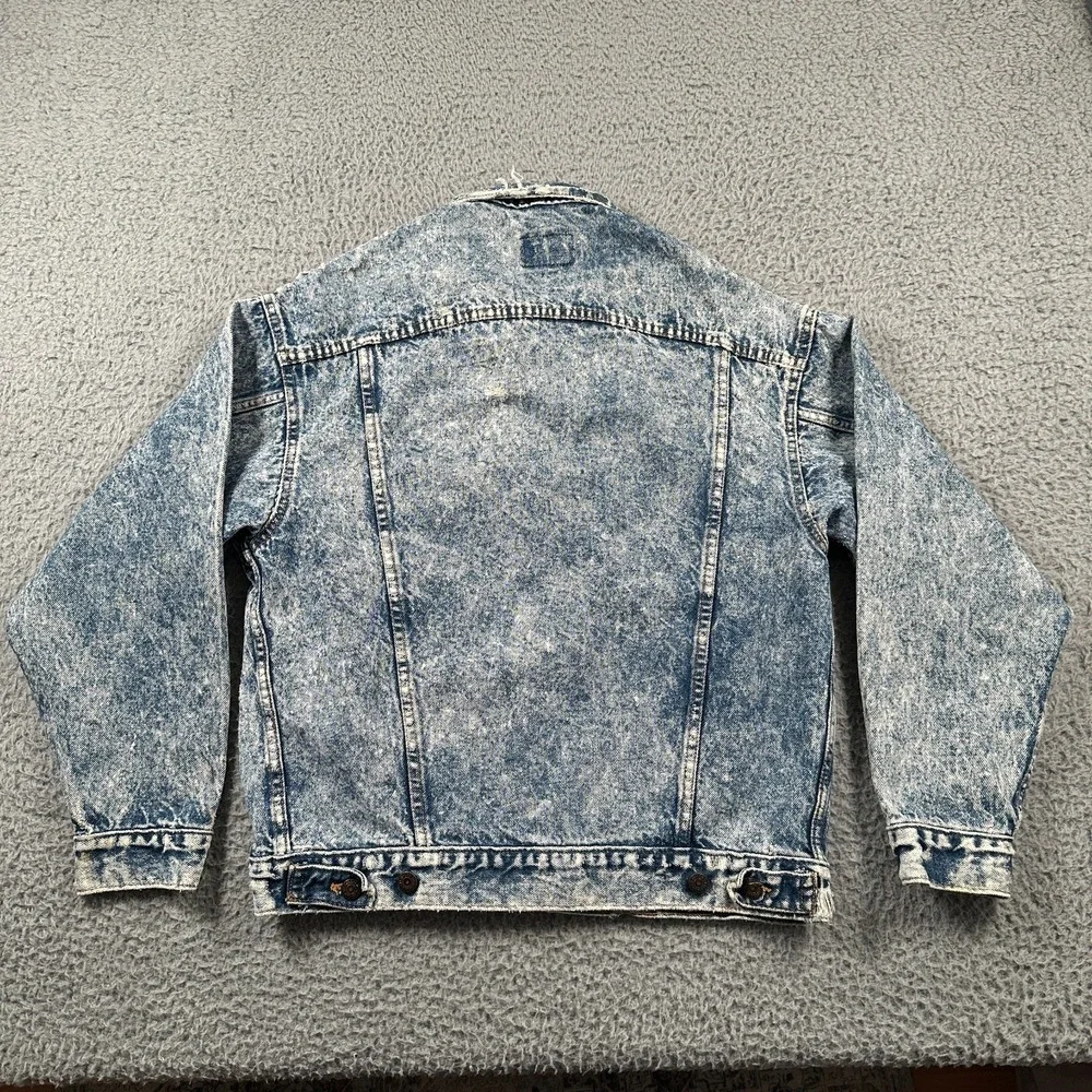 Vtg Levi's Jacket Mens Medium Acid Wash Denim Trucker‎ 70507 0219  USA  1980's